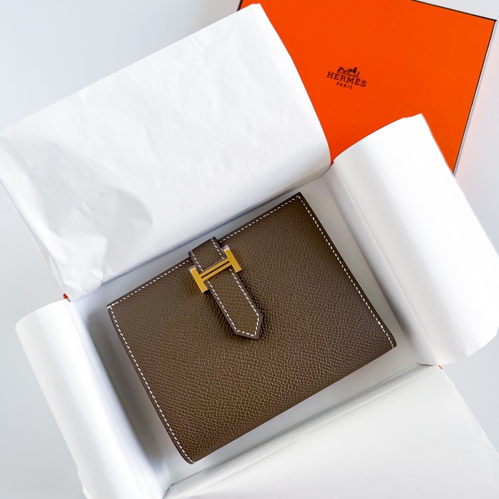 Authentic Brand New Hermes Bearn Compact Wallet
